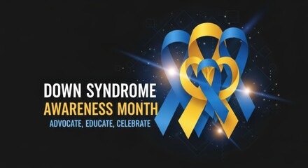Down Syndrome Awareness Month celebration design.