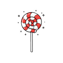 Christmas candy vector design
