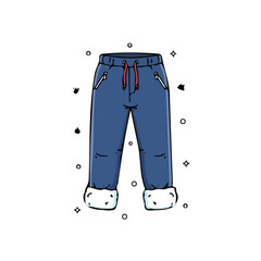 AdobeChristmas winter pants vector design and illustration