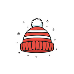 Christmas hat vector design