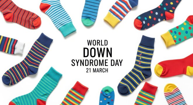 Mismatched socks for World Down Syndrome Day awareness.