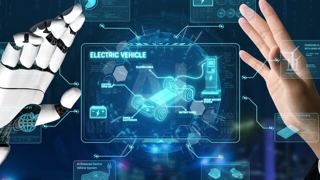 AI supports electric vehicle design by managing power systems, optimizing battery efficiency, enabling smart charging, and integrating renewable energy data Marrow