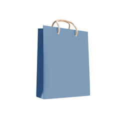 Blue Cardboard Shopping Bags