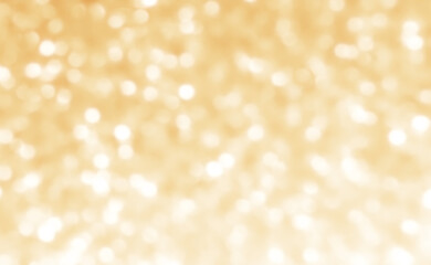 Golden yellow beige cream and white light glitter bokeh texture background. New Year, Christmas and all celebration background concepts.