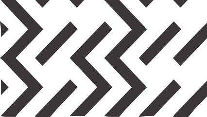 Contrast black and white diagonal geometric chevron pattern