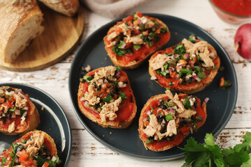 Traditional sandwiches of Malta Hobz Biz Zejt