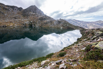 
A lake formed in basins called cirques, which were created by glacial erosion in the Altıparmak Mountains...
