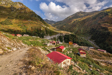 A summer settlement for livestock breeders in the high altitudes of the Eastern Black Sea region...