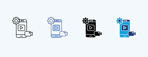 Media Multiple Icon Illustration Vector