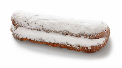 Stollen with filling of raisins, candied fruit