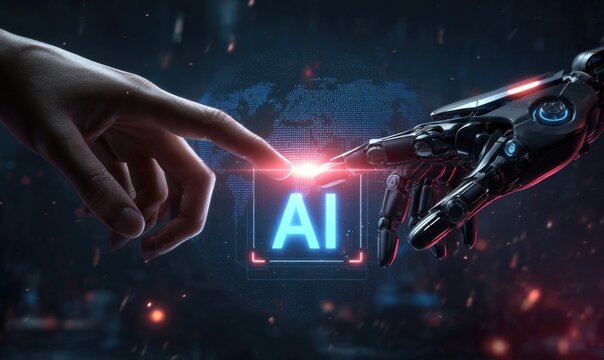 Inteligencia artificial y nuevas tecnolog&iacute;as, futuristas, concepto de comunicaci&oacute;n, inteligente, a trav&eacute;s de la tecnolog&iacute;a y las nuevas comunicaciones