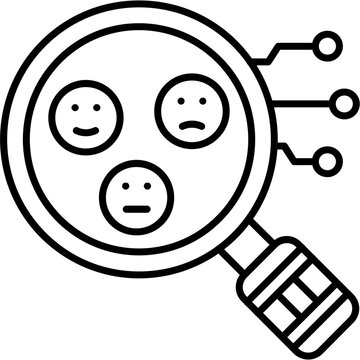 Sentiment Analysis Outline Icon
