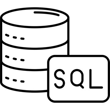 SQL Database Outine Icon