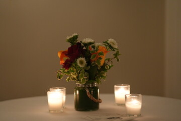 romantic table setting