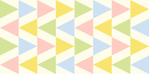 Pastel triangle geometric pattern in soft multicolor tones