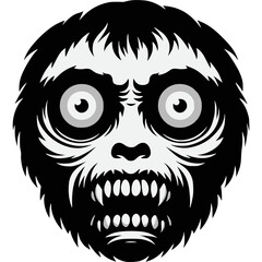 Scary Momo Monster Vector