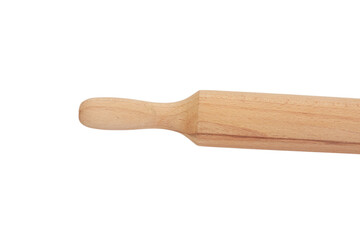 Wooden rolling pin isolated on a transparent background clipart