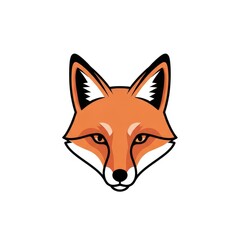 Obraz premium Fox Head Illustration - A Detailed and Artistic Vector Design.