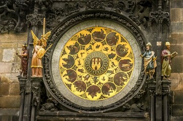 Prague's Famous Astronomical Clock, Czech Republic