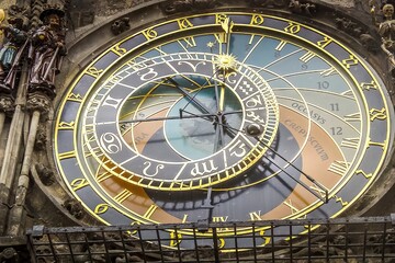 Prague's Famous Astronomical Clock, Czech Republic