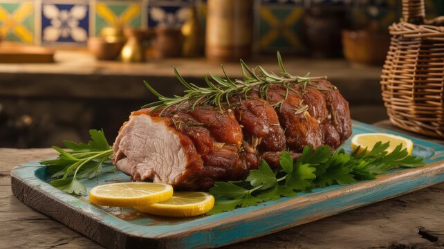 The national dish of Brazil. Lombo de Porco (port. Lombo de Porco is a classic Brazilian festive table. Pork tenderloin, baked or fried whole until golden brown.