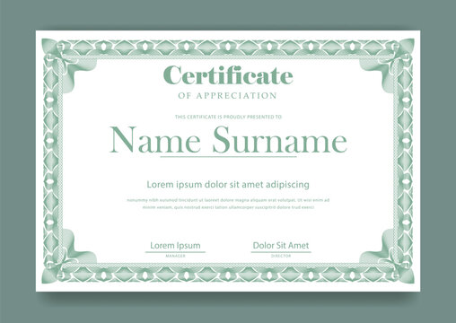 Certificate template design diploma certificates business - Powered by Adobe