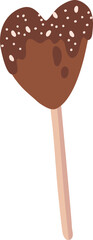 Lollipop Heart Dripping Topping Cartoon