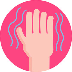 Represents involuntary shaking of the hands or body, a common symptom of low blood sugar (hypoglycemia) in people with diabetes.