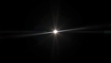 Bright Starburst Effect Against Dark Background