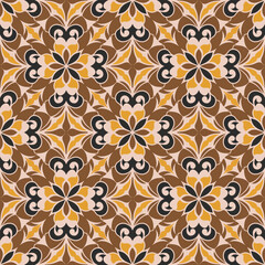 luxury floral damask pattern seamless vector background featuring ornate damask pattern details, creating an elegant decorative ideal for textiles, tile, wallpapers, packaging