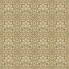 luxury floral damask pattern seamless vector background featuring ornate damask pattern details, creating an elegant decorative ideal for textiles, tile, wallpapers, packaging
