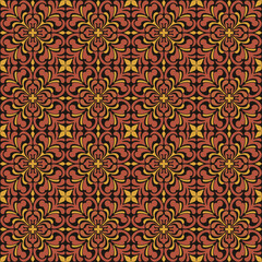 luxury floral damask pattern seamless vector background featuring ornate damask pattern details, creating an elegant decorative ideal for textiles, tile, wallpapers, packaging