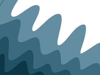 Wave wavy blue ocean Curve line art background 