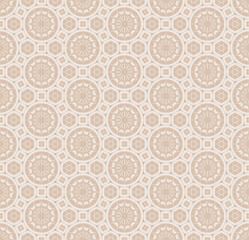 abstract geometric seamless pattern background, repeatable motif for fabric and wallpaper design illustration