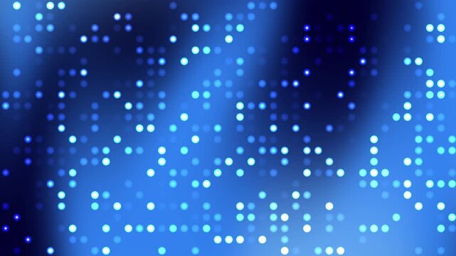 Blue pattern abstract background with bright square lights repeating. Suitable for technology, futuristic, or digital design projects. Versatile for various creative uses.