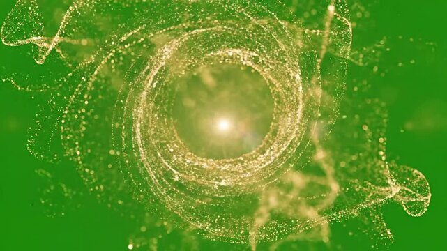 Twinkling micro sparks within transparent sphere with controlled particle accent twinkling within effect ad_ready green screen soft