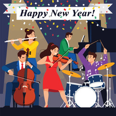 New Years Eve Musical Celebration with Live Band.