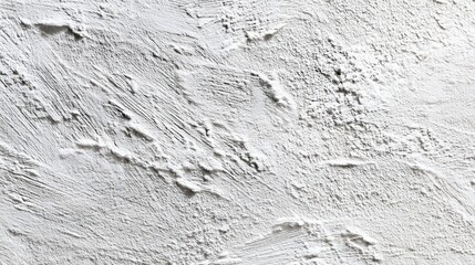 Obraz premium Close-up of a textured white surface, showing rough, irregular patterns created by strokes and layers. The detail accentuates the organic feel