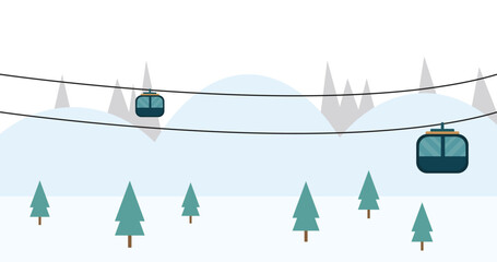 Background view landscape train snow 