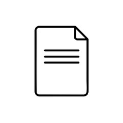 document_minimalist_icon_vector