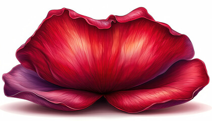 Czerwone płatki kwiatów 