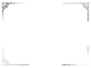 Obraz premium 丸、四角角F6、6白