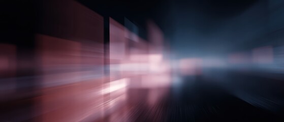 abstract digital transformation concept with glowing layers