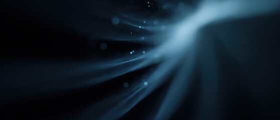 abstract innovation concept with expanding light forms