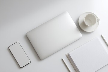 clean workspace lifestyle with minimal tools and calm order