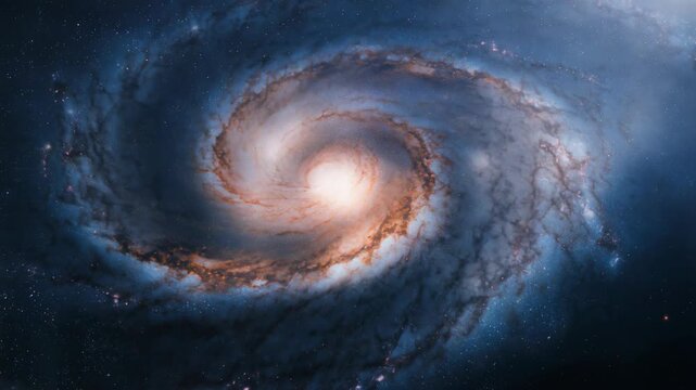 Stunning spiral galaxy in deep space showcasing vibrant colors and cosmic beauty