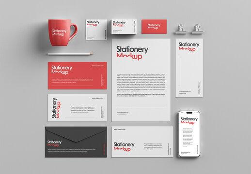 Stationery Set Mockup