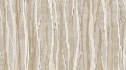 Obraz premium Soft natural wavy lines, beige and cream tones, echoing ancient tree rings, abstract organic pattern, calm and soothing background design