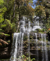 Outdoor view of Russell Falls waterfall, Tasmania