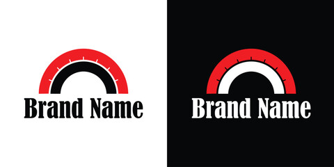 half circle logo Logo vector design